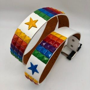 🏳️‍🌈PRIDE RAINBOW ITALY LEATHER BELT🏳️‍🌈
